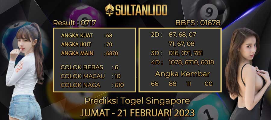 Prediksi Togel SGP Hari Ini Serta Angka Jitu Singapore